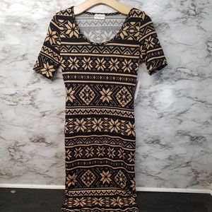 Trendy JS Womens Dress Sz L New with tags Brown